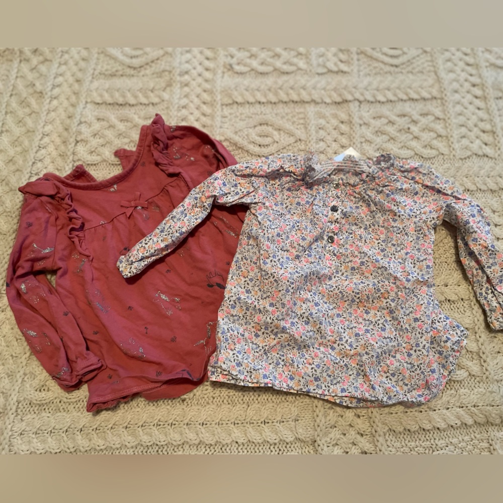 Two Carter's 12m Tops